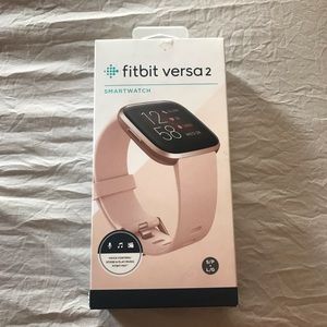 Fitbit Versa 2 Smartwatch - Rose Gold & Petal Band